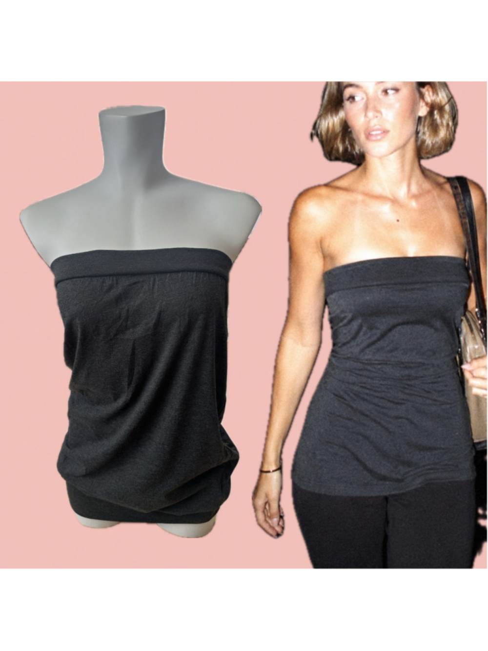 Y2K Alcott Woman Bubble Hem Top Size L NWT